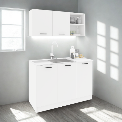 מטבח מודרני בצבע לבן 1.2 מטר דגם ROSE