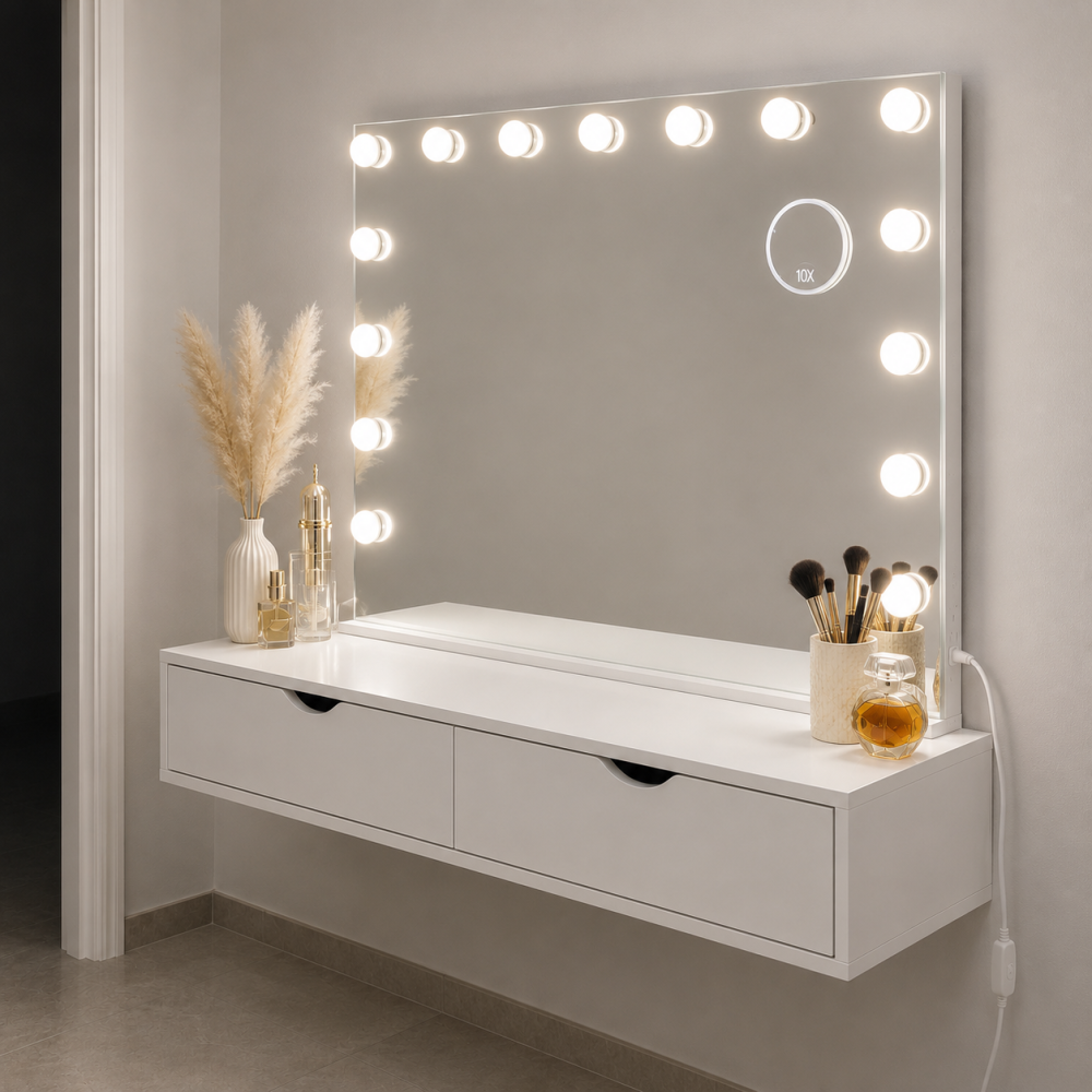 שידת איפור ארמני תלויה עם 2 מגירות – דגם Armani Wall 12